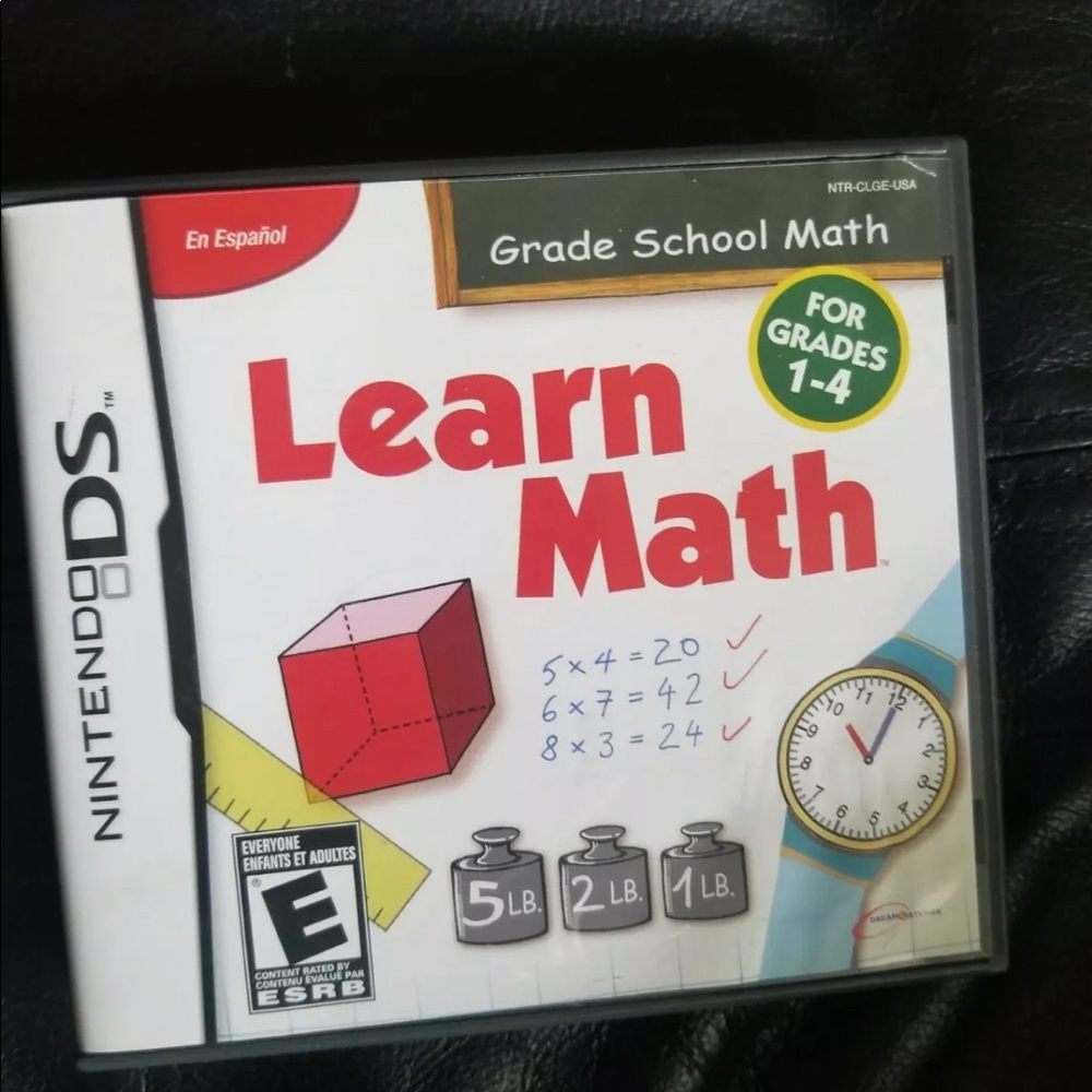 Nintendo DS learn math for grades 1 through 4 Case and instructions included